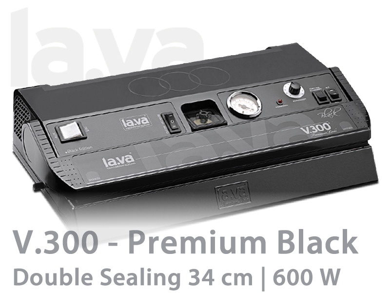 lava vacuum sealer v300 premium black double sealing 34cm 800a